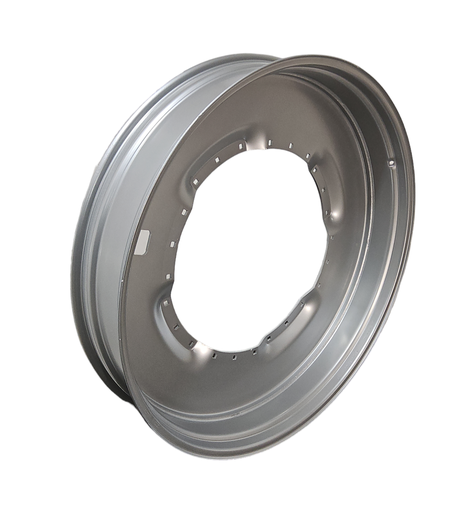 [NTS-131915] 10"W x 54"D, Case IH Silver Mist 12-Hole Waffle Wheel (Groups of 3 bolts) , -3.06" Offset