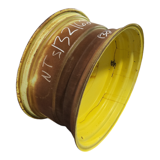 [NTS-132162] 16"W x 30"D, John Deere Yellow 8-Hole Formed Plate , -2.38" Offset