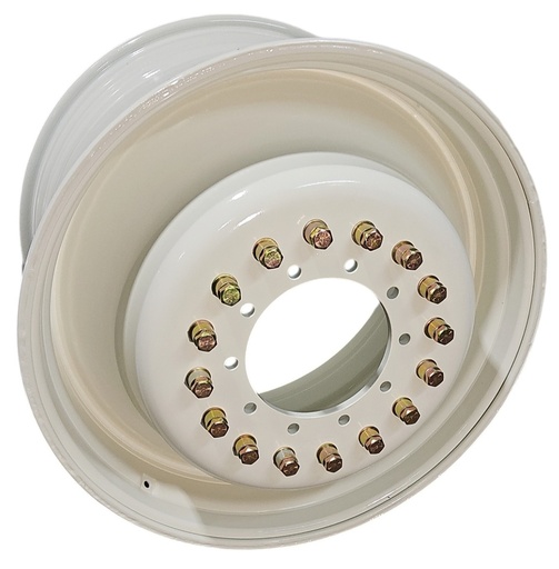 [NTS-132619] 23"W x 38"D, New Holland White 10-Hole Straddle Dual - Inside Main , 14.25" Offset