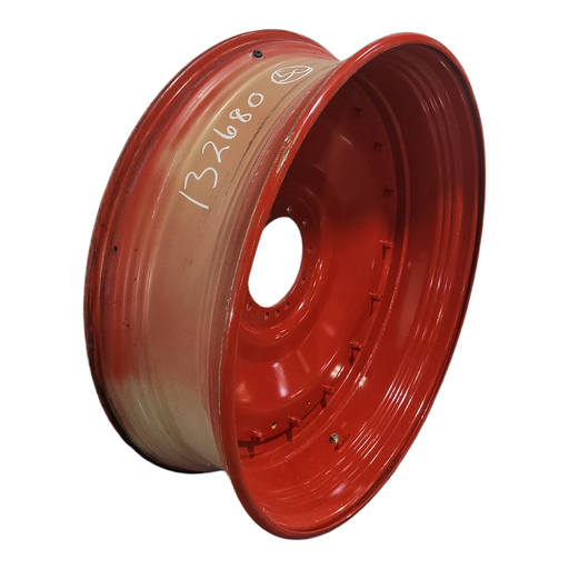 [NTS-132680] 15"W x 50"D, Fendt/Agco Red 16-Hole Stub Disc , 3.25" Offset