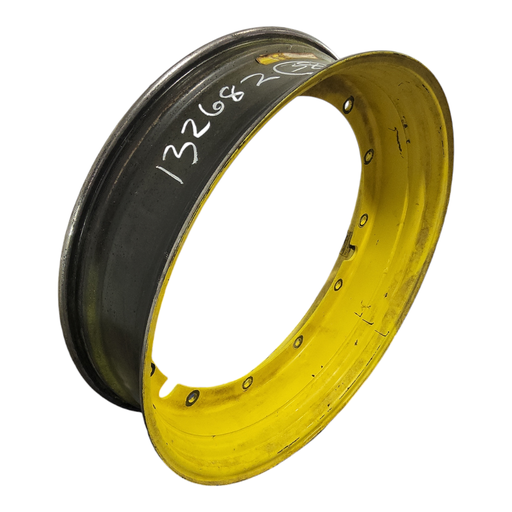 [NTS-132682] 10"W x 38"D, John Deere Yellow 12-Hole Stub Disc , 2" Offset