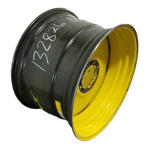 [NTS-132826] 18"W x 28"D, John Deere Yellow 8-Hole Formed Plate , 3" Offset