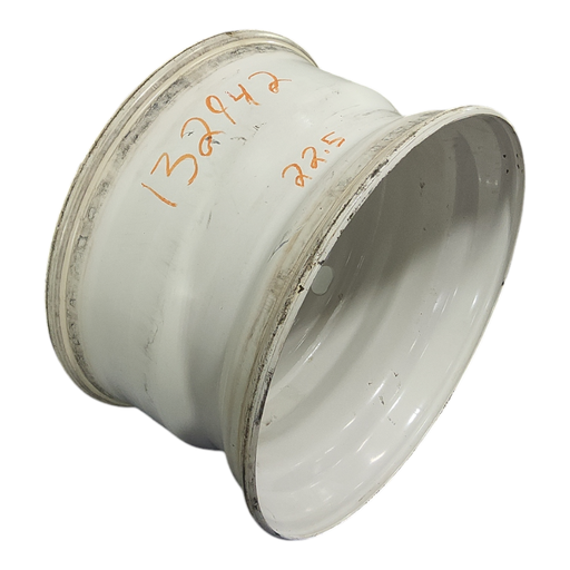 [NTS-132942] 12.25"W x 22.5"D, New Holland White 10-Hole Budd Stud Pilot Wheel , -4.62" Offset