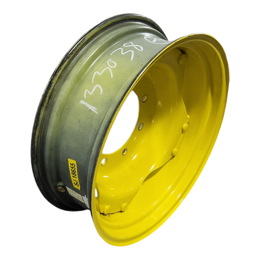 [133038] 8"W x 24"D, John Deere Yellow 8-Hole Rim with Clamp/U-Clamp (groups of 2 bolts)