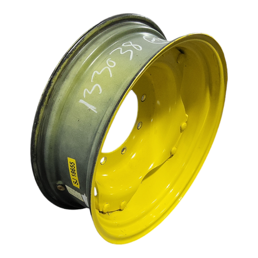 [NTS-133038] 8"W x 24"D, John Deere Yellow 8-Hole Rim with Clamp/U-Clamp (groups of 2 bolts)