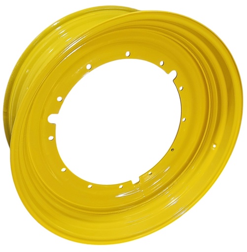 [NTS-133042] 16"W x 46"D, John Deere Yellow 12-Hole Stub Disc , -1.25" Offset