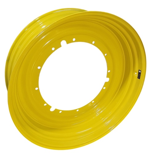 [NTS-133256] 15"W x 50"D, John Deere Yellow 12-Hole Stub Disc , 3" Offset