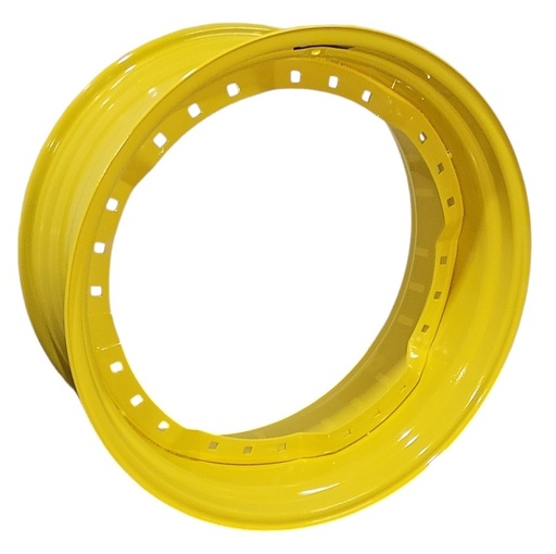 [133274] 15"W x 34"D, John Deere Yellow 12-Hole Waffle Wheel (Groups of 3 bolts)