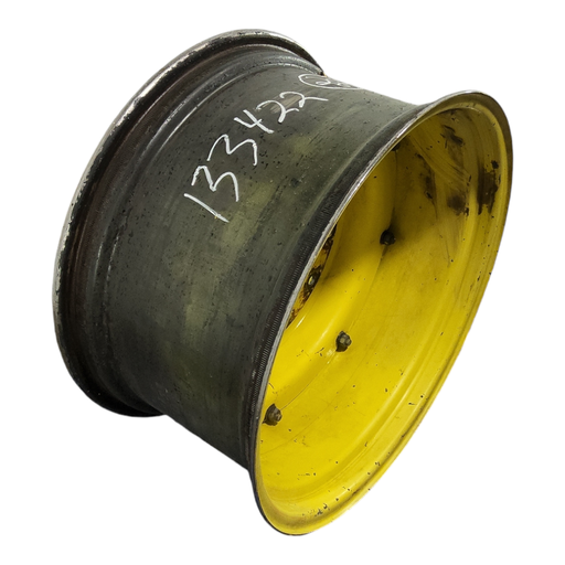 [NTS-133422] 15"W x 28"D, John Deere Yellow 8-Hole Rim with Clamp/Loop Style