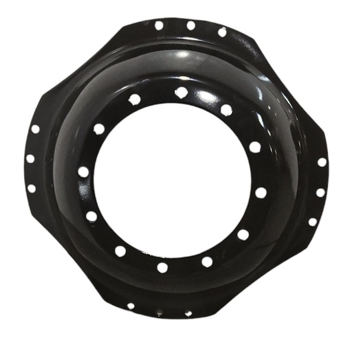 [CTR22271A] 12-Hole Waffle Wheel (Groups of 3 bolts) Center for 34" Rim, Gloss Black