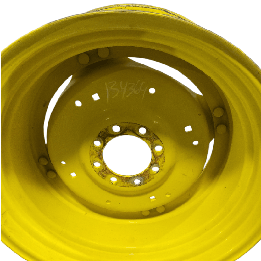 [134364] 8-Hole Stub Disc (groups of 2 bolts) Center for 28"-30" Rim, John Deere Yellow