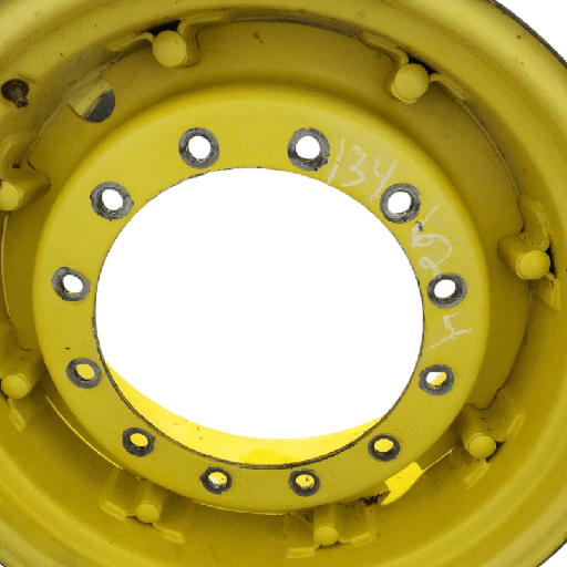 [134624] 12-Hole Rim with Clamp/Loop Style Center for 28" Rim, John Deere Yellow