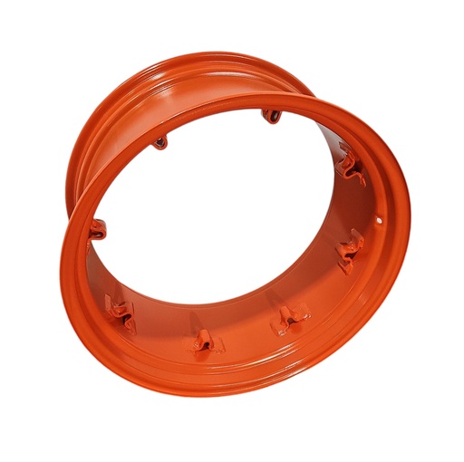 [134934] 14"W x 30"D, Bobcat Orange 8-Hole Rim with Clamp/Loop Style