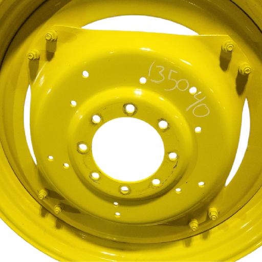 [135040] 8-Hole Stub Disc (groups of 2 bolts) Center for 38"-54" Rim, John Deere Yellow