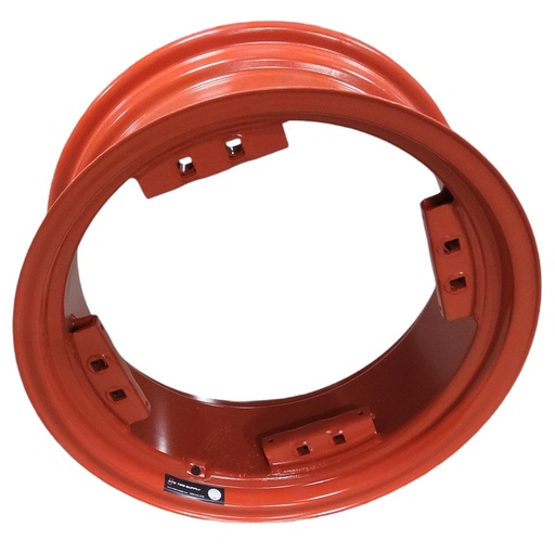 [135788] 10"W x 24"D, Bobcat Orange 8-Hole Rim with Clamp/U-Clamp (groups of 2 bolts)