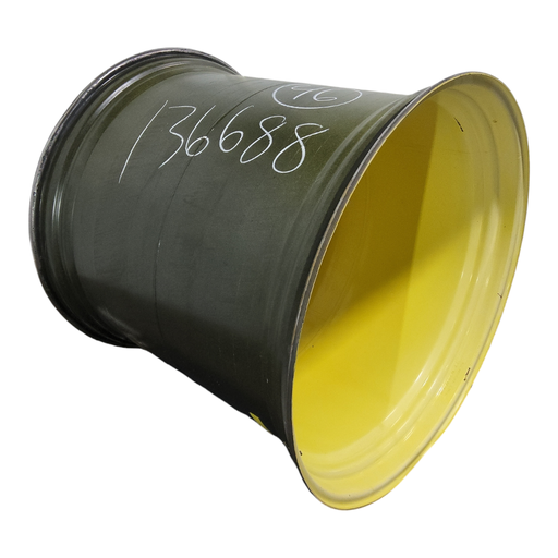 [NTS-136688] 44"W x 46"D, John Deere Yellow 12-Hole Stub Disc