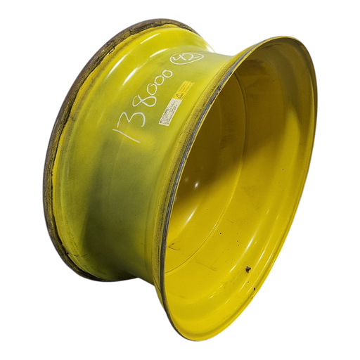 [NTS-138000] 18"W x 42"D, John Deere Yellow 10-Hole Dolly Dual , -15.38" Offset