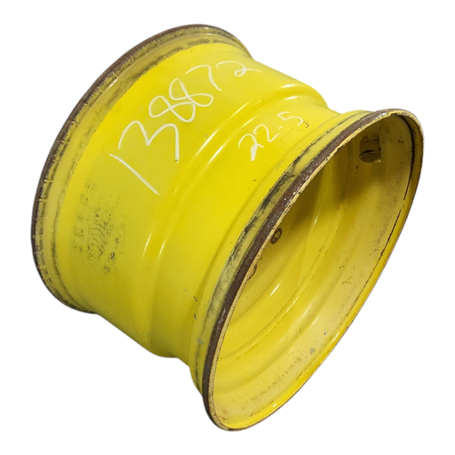 [NTS-138872] 14"W x 22.5"D, John Deere Yellow 10-Hole Formed Plate , -0.25" Offset