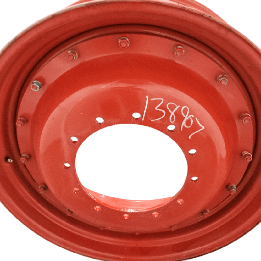 [138907] 12-Hole Stub Disc Center for 38"-54" Rim, Fendt/Agco Red