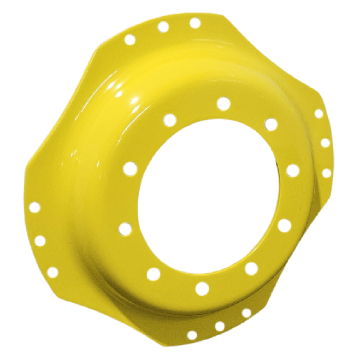 [138947] 10-Hole Waffle Wheel (Groups of 3 bolts) Center for 28"-30" Rim, John Deere Yellow