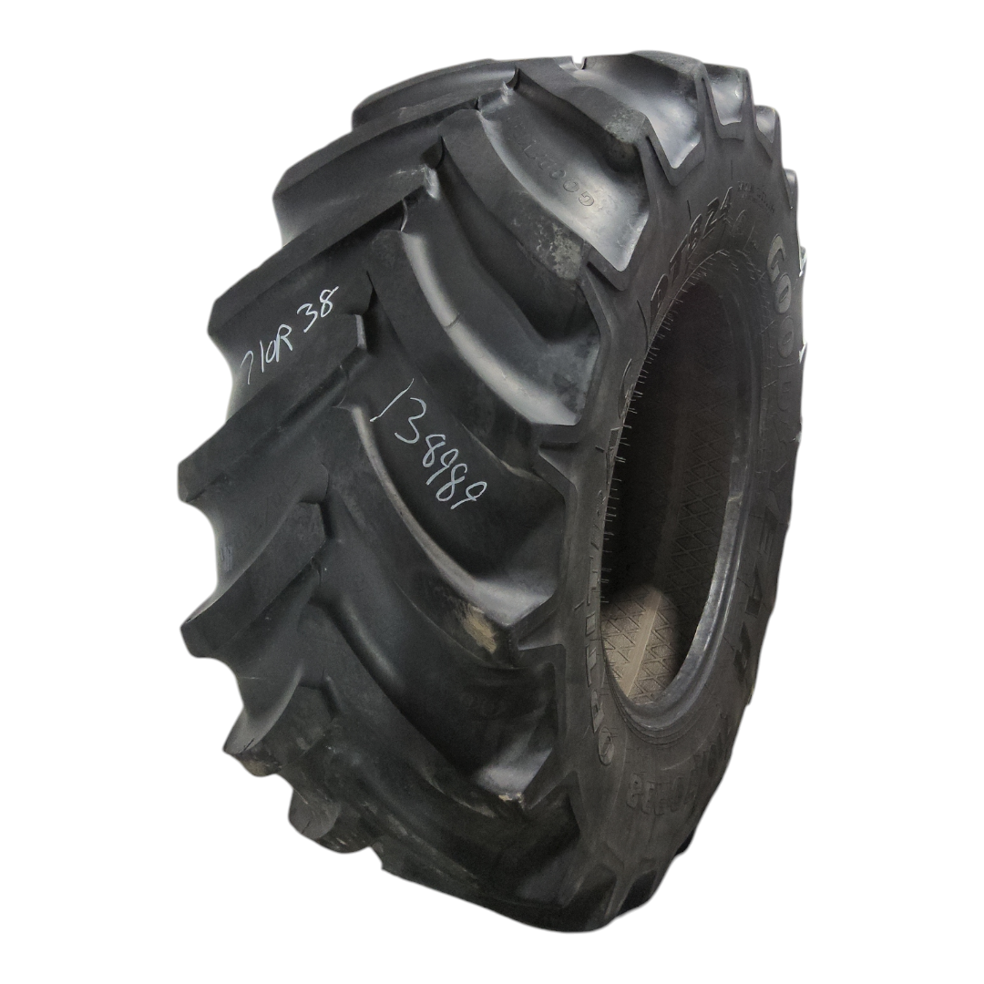 USED 710/70R38 Goodyear Farm DT824 Optitrac R-1W 166A8 45% for