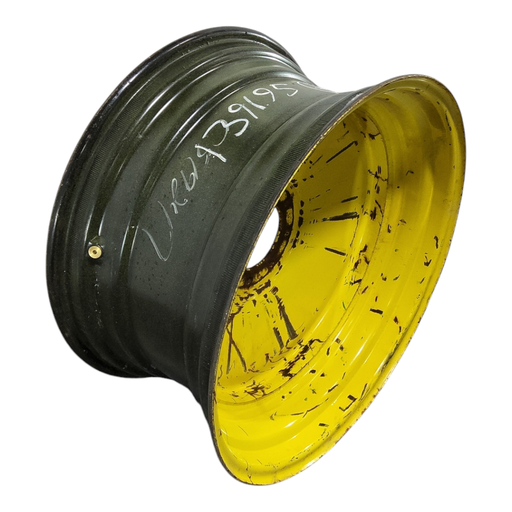 [NTS-139195] 15"W x 30"D, John Deere Yellow 8-Hole Formed Plate , 2" Offset