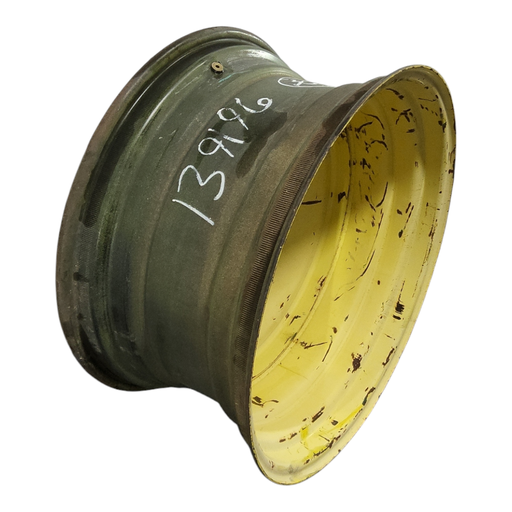 [NTS-139196] 15"W x 30"D, John Deere Yellow 8-Hole Formed Plate , 4.25" Offset