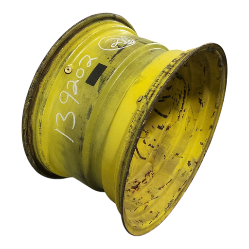 [NTS-139202] 16"W x 26"D, John Deere Yellow 8-Hole Stamped Plate , 2.62" Offset