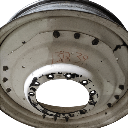 [139239] 12-Hole Waffle Wheel (Groups of 3 bolts) Center for 38"-54" Rim, New Holland White