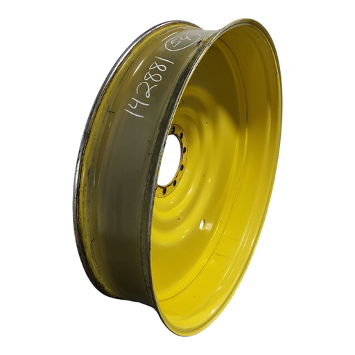 [NTS-142881] 12"W x 54"D, John Deere Yellow 10-Hole Formed Plate