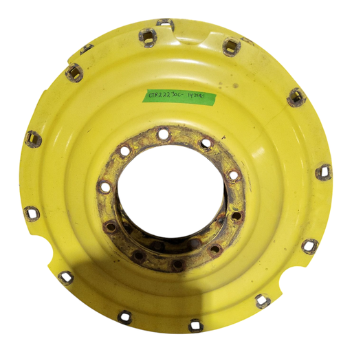 [NTS-142885] 10-Hole Stub Disc Center for 38"-54" Rim, John Deere Yellow