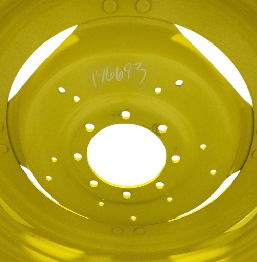 [146693] 8-Hole Stub Disc (groups of 2 bolts) Center for 38"-54" Rim, John Deere Yellow