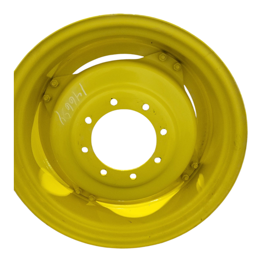 [146694] 8-Hole Stub Disc (groups of 2 bolts) Center for 28" Rim, John Deere Yellow