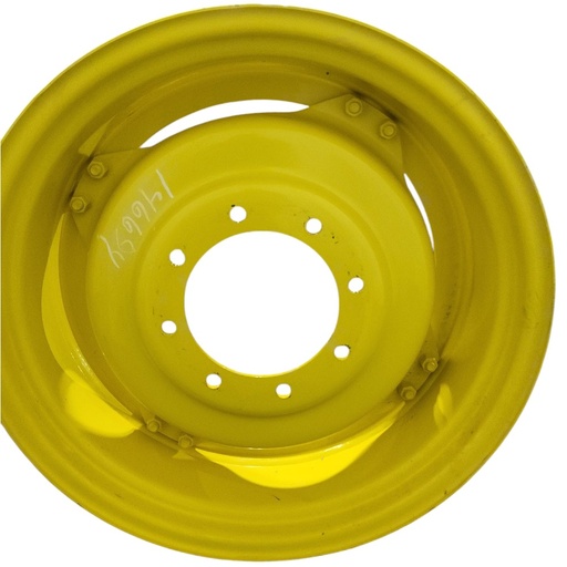 [146694] 8-Hole Stub Disc (groups of 2 bolts) Center for 28" Rim, John Deere Yellow