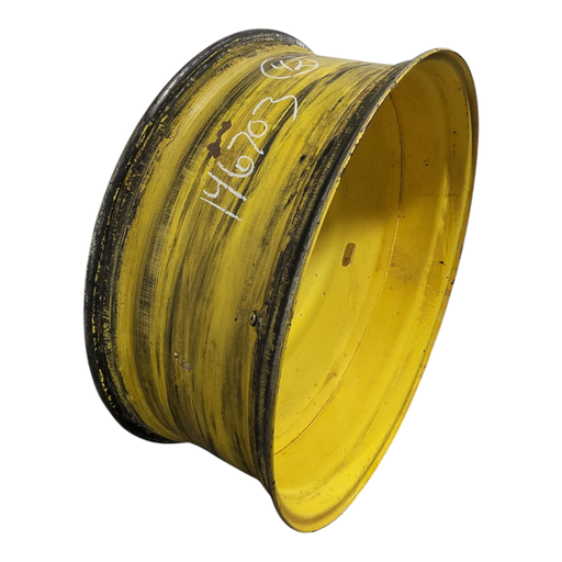 [NTS-146703] 16"W x 42"D, John Deere Yellow 10-Hole Formed Plate , -6.88" Offset