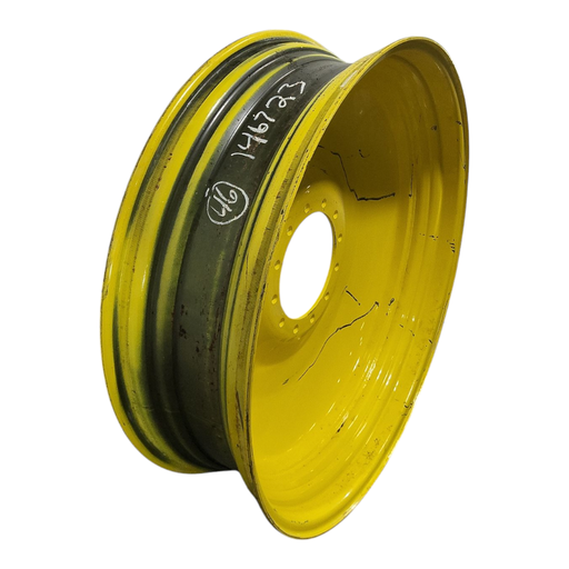 [NTS-146723] 13"W x 46"D, John Deere Yellow 12-Hole Bubble Disc , 1.75" Offset