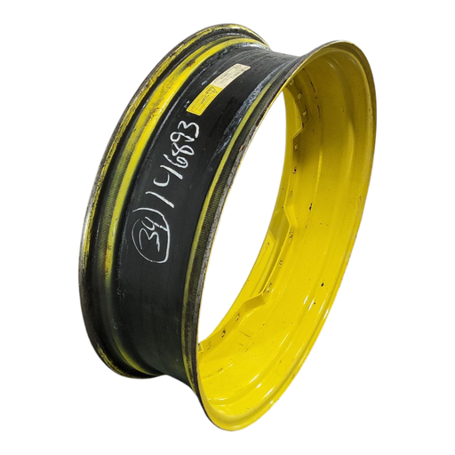 [NTS-146893] 10"W x 34"D, John Deere Yellow 12-Hole Waffle Wheel (Groups of 3 bolts) , 2.5" Offset