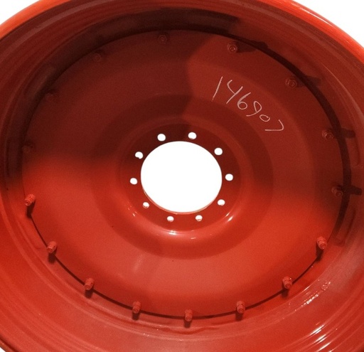 [146907] 10-Hole Stub Disc Center for 46"-54" Rim, Fendt/Agco Red