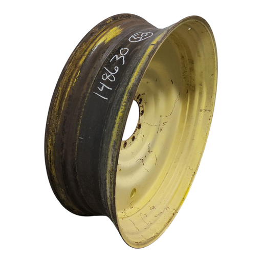 [NTS-148630] 15"W x 50"D, John Deere Yellow 10-Hole Formed Plate