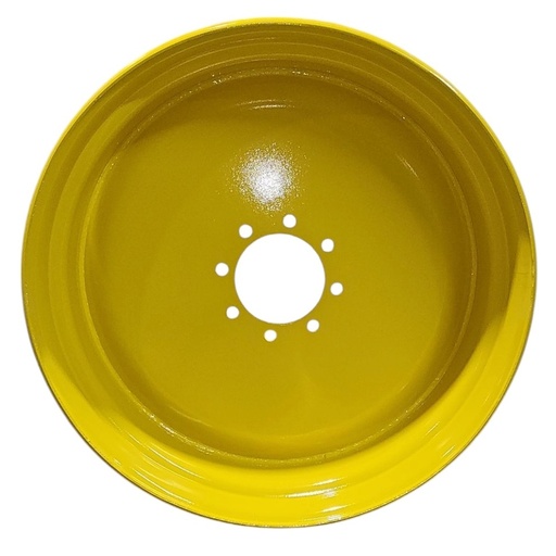 [NTS-149695] 28"W x 30.5"D, John Deere Yellow 8-Hole Formed Plate , -9.25" Offset