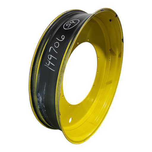 [NTS-149706] 12"W x 54"D, John Deere Yellow 12-Hole Stub Disc , -3.25" Offset