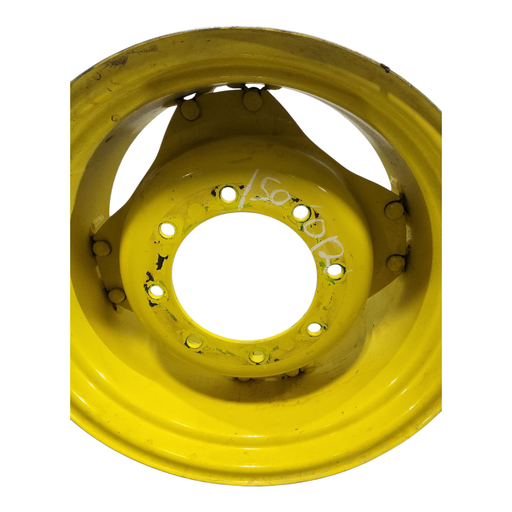 [NTS-150012] 8-Hole Rim with Clamp/Loop Style (groups of 2 bolts) Center for 24" Rim, John Deere Yellow