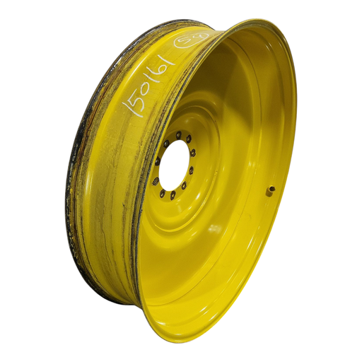 [NTS-150161] 12"W x 54"D, John Deere Yellow 10-Hole Formed Plate , -9.62" Offset