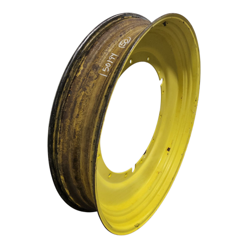 [NTS-150194] 10"W x 50"D, John Deere Yellow 12-Hole Stub Disc , -3.12" Offset