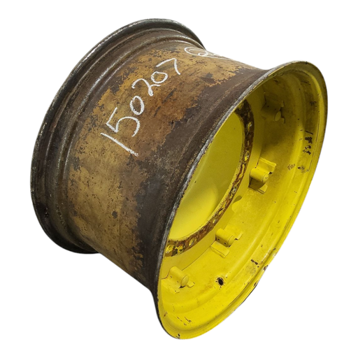 [NTS-150207] 15"W x 26"D, John Deere Yellow 8-Hole Rim, Clamp/Loop Style