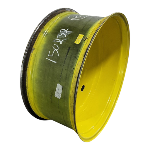 [NTS-150232] 18"W x 42"D, John Deere Yellow 10-Hole Formed Plate , -8.88" Offset