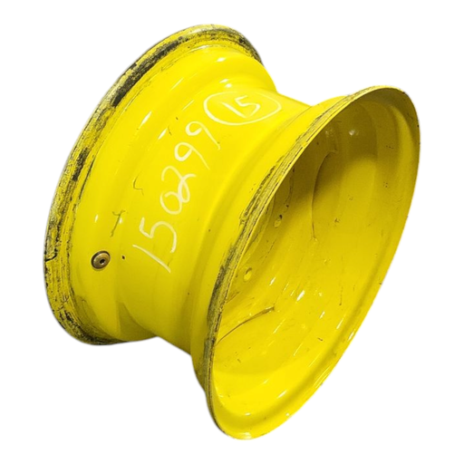 [NTS-150299] 8"W x 15"D, John Deere Yellow 8-Hole Stamped Plate