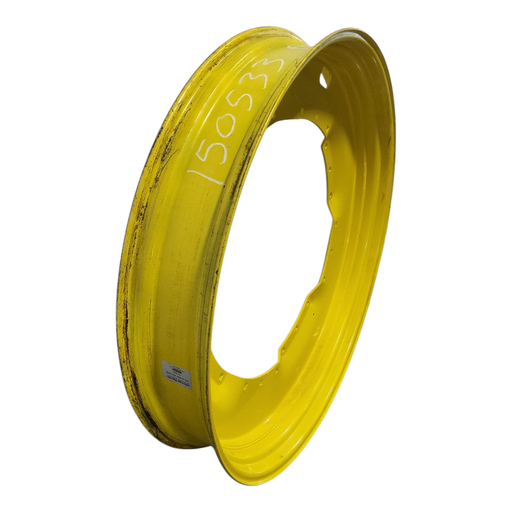 [NTS-150533] 8"W x 48"D, John Deere Yellow 12-Hole Waffle Wheel (Groups of 3 bolts)