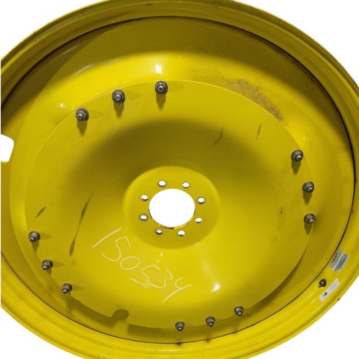 [NTS-150534] 8-Hole Waffle Wheel (Groups of 3 bolts) Center for 38"-54" Rim, John Deere Yellow