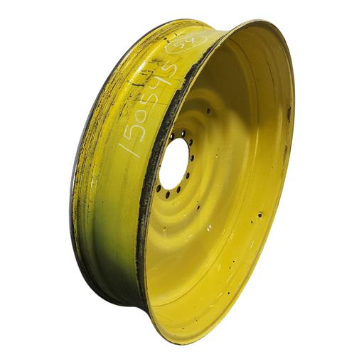 [NTS-150545] 12"W x 54"D, John Deere Yellow 10-Hole Formed Plate